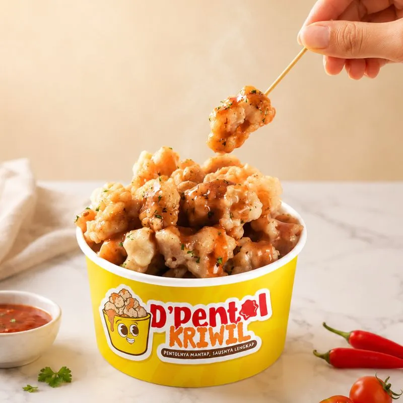 Pentol Kriwil Saus Barbeque Spicy